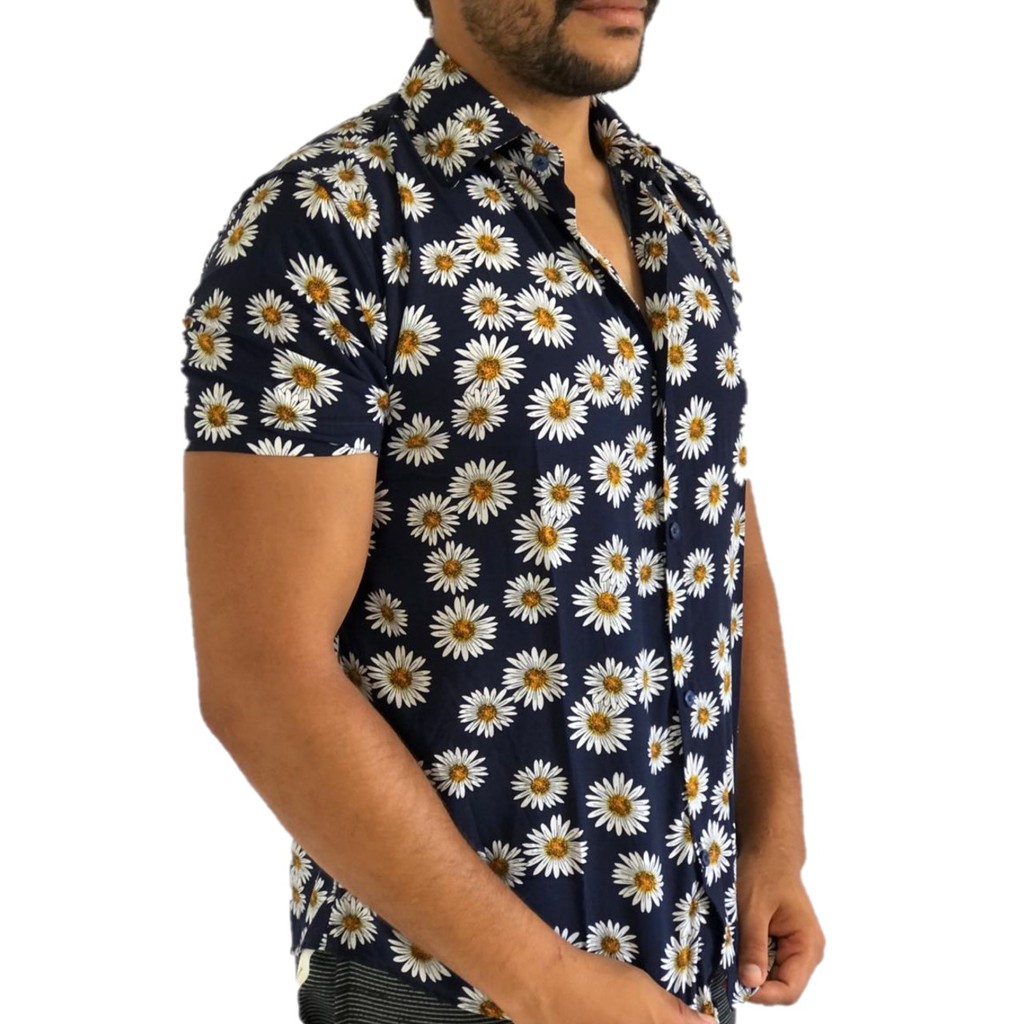 Camisa florida hot sale social masculina