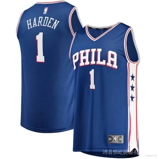 2022 Nba Jersey Philadelphia 76ers No . 1 Harden Classic Basketball Colete Esportivo Edição Comemorativa 7Ss1