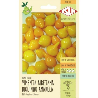 Sementes de Pimenta Biquinho Amarela 800mg- Isla