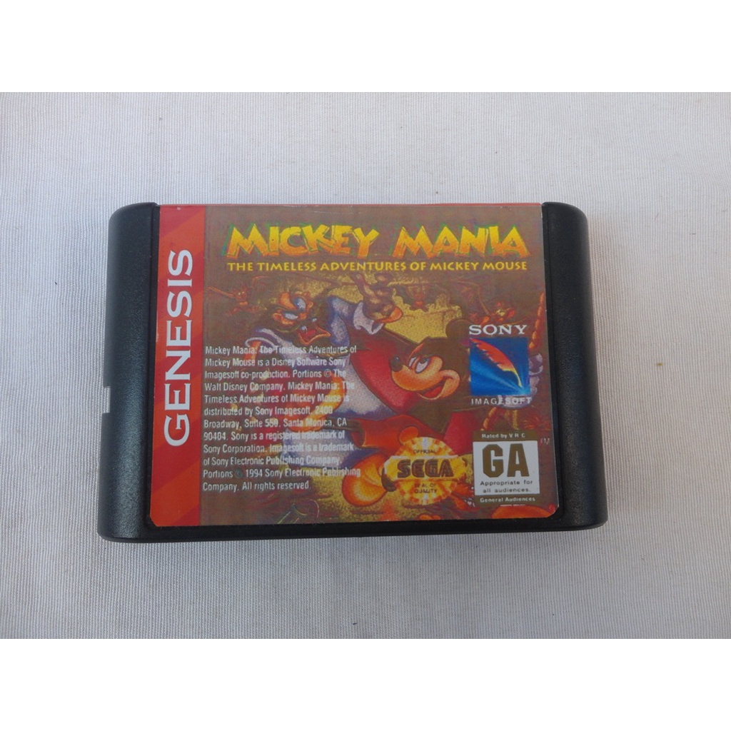 Mickey Mania - Cartucho Paralelo Para Sega Mega Drive | Shopee Brasil