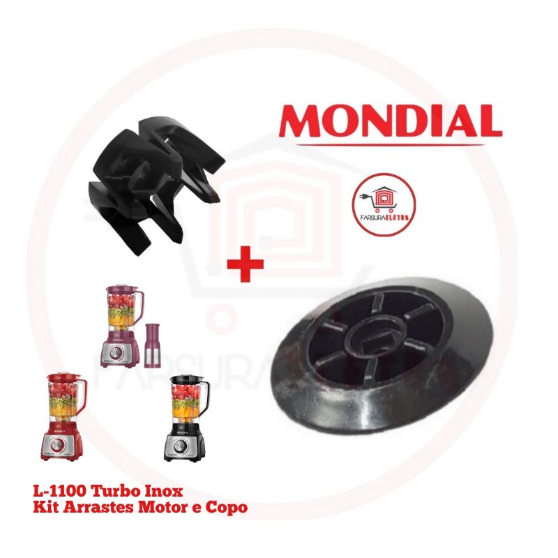 Arraste do Motor e do Copo Liquidificador Mondial Turbo L1100 | Shopee ...