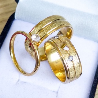 Aliança Casamento Noivado Par Coração Diamantado + Anel Solitário Zircônia Banho Ouro 24K Original Madonz