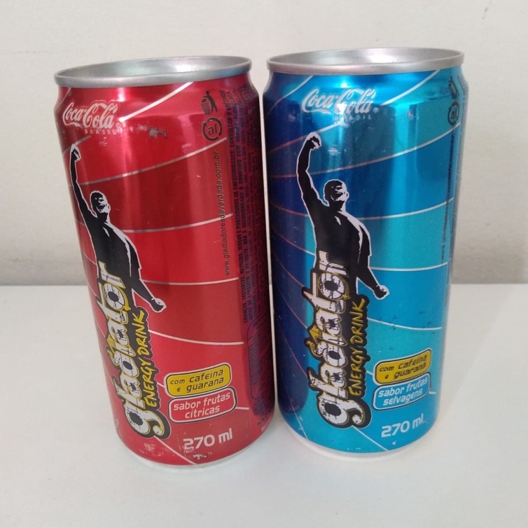 Latas de energéticos antigas - Coleção - preço 2 latas por R