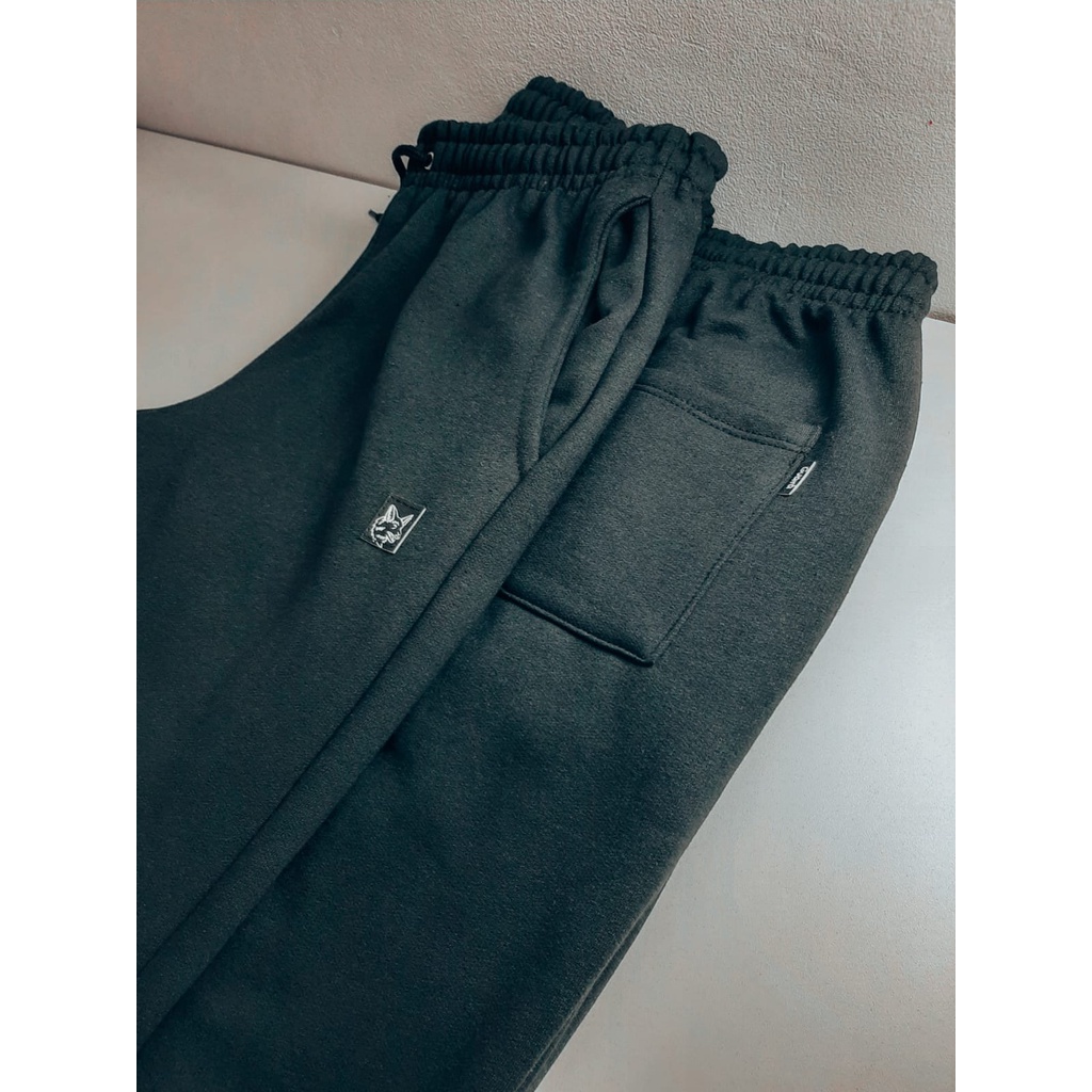 Calça de moletom masculina e feminina Esportiva Jogger, Lobo-Guará