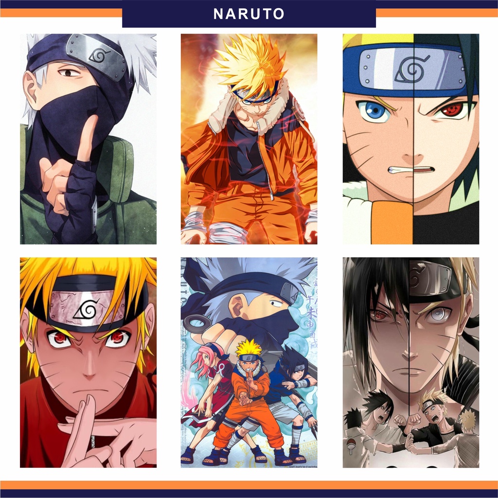 Placa Decorativa Rosto Naruto Desenho 30x42cm