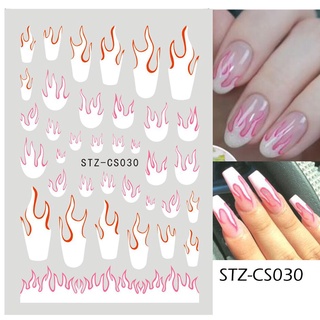 adesivos de unhas mini cartelão cobra, fogo, dragão