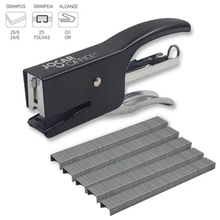 Grampeador Alicate Profissional Em Aço Com 1.000 Grampos