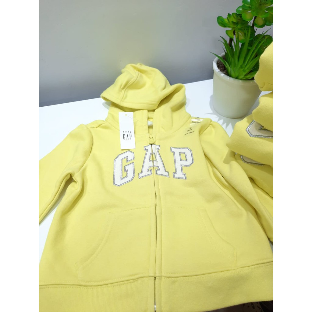 Moletom Gap Amarelo De Ziper Feminino - Amarelo