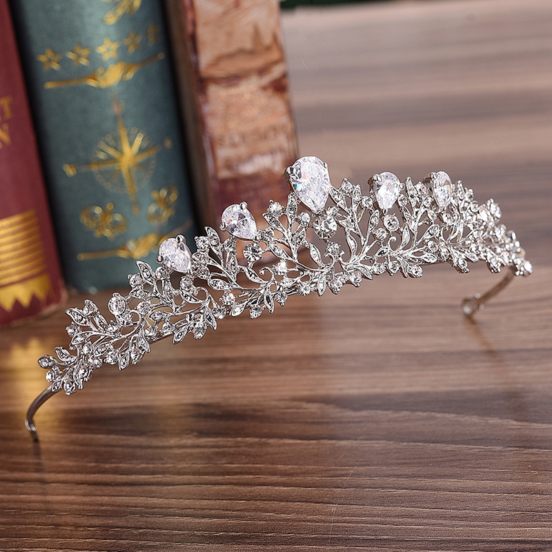Acessório De Cabelo Da Coroa Tiara De Noiva Princesa Zircon