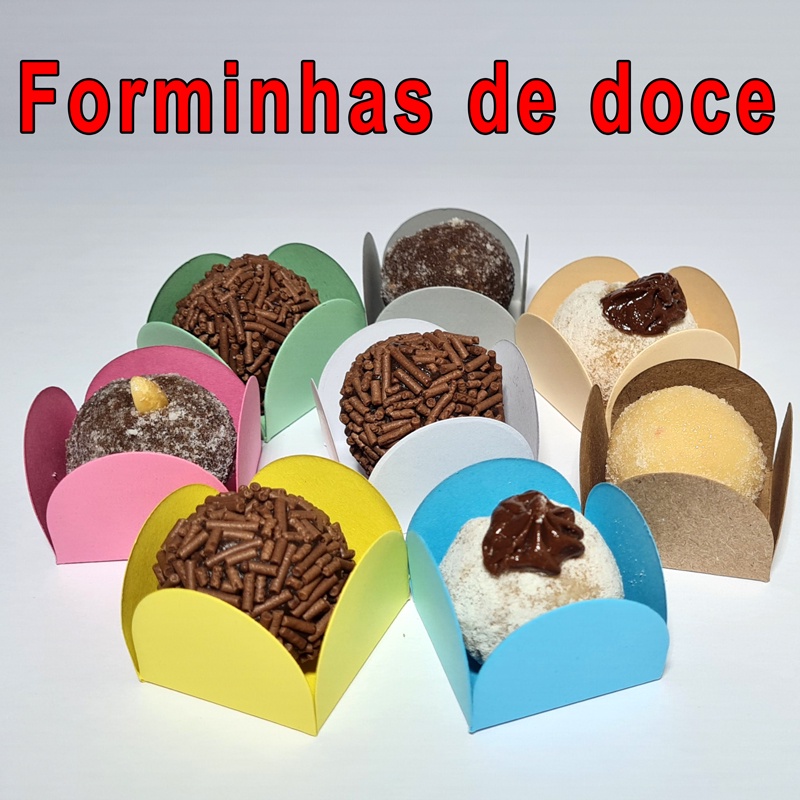 Kit 50 Forminhas para Doces - Rock And Roll