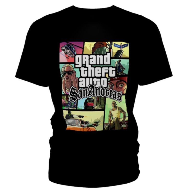 Camiseta Feminina Preta GTA De Volta Para o Futuro