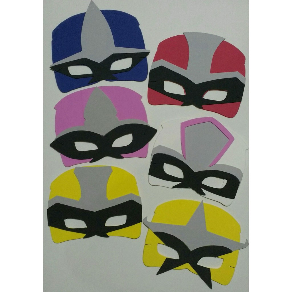 15 Máscaras Power Rangers em EVA para Festas e Eventos | Shopee Brasil
