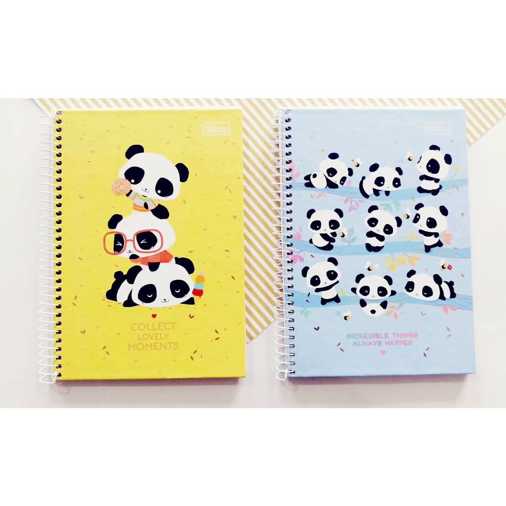 Caderno de Desenho 80Fls Panda Lovely Tilibra – Livraria e