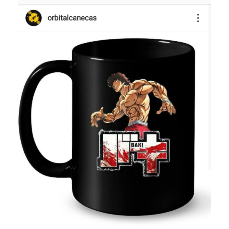 Caneca Baki - O Campeão - The Grappler - Baki Hanma - Cerâmica