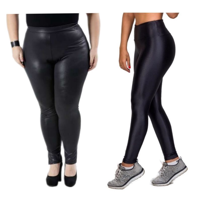 Legging best sale imita couro