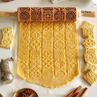Gx Rolo De Massa De Madeira Com Estampa De Flores Prático Para Cozimento