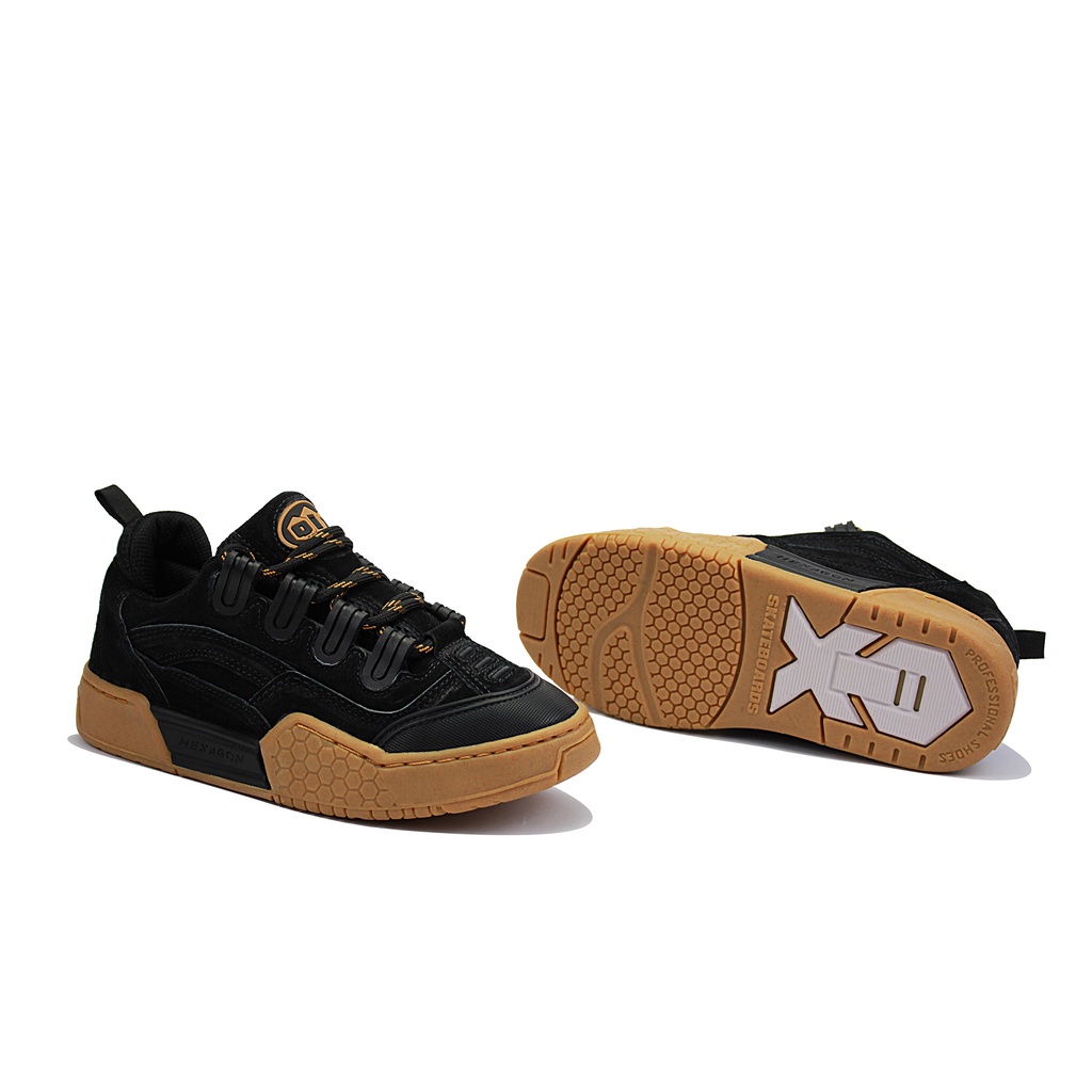 Tênis Qix Hexagon Retrô Preto Natural | Shopee Brasil
