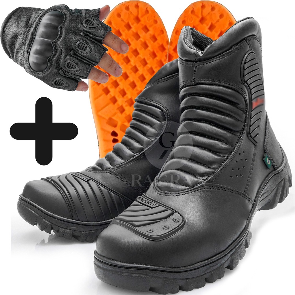 Bota cano best sale curto masculina motociclista