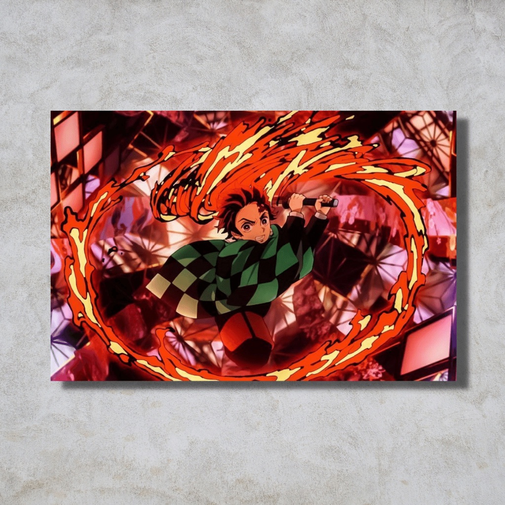 Quadro Decorativo Tanjiro Demon Slayer - Fran Adesivos de Parede