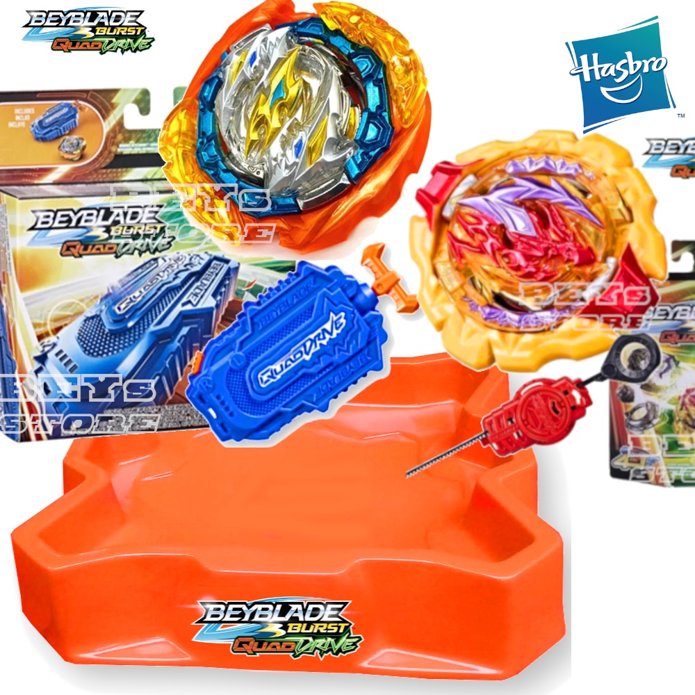 Pião Beyblade Com Lançador Burst 4 Em 1 Quad Drive Astral