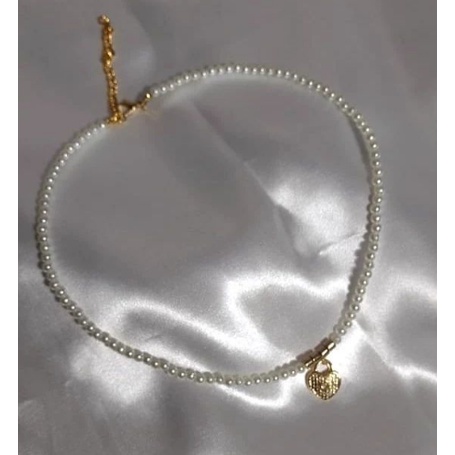 Choker-coracao-dourado – Fashion Biju