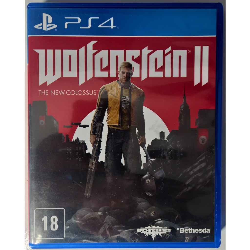 Jogo Wolfenstein II: The New Colossus PS4 Midia Fisica Novo Lacrado - Loja  de Vídeo Games Fortaleza EiNerdGames