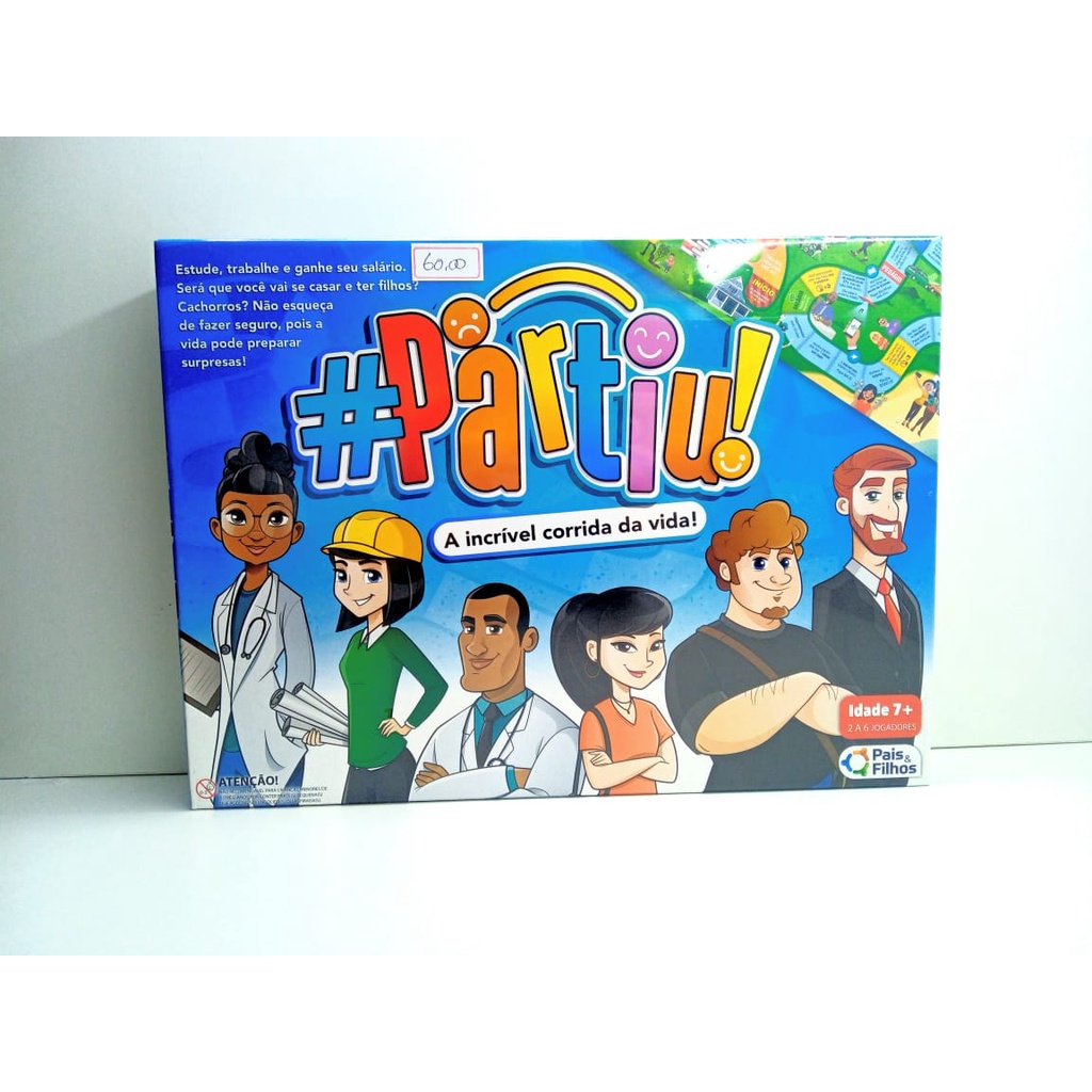 Jogo Partiu Tabuleiro Brinquedo Infantil Presente Criança Nf