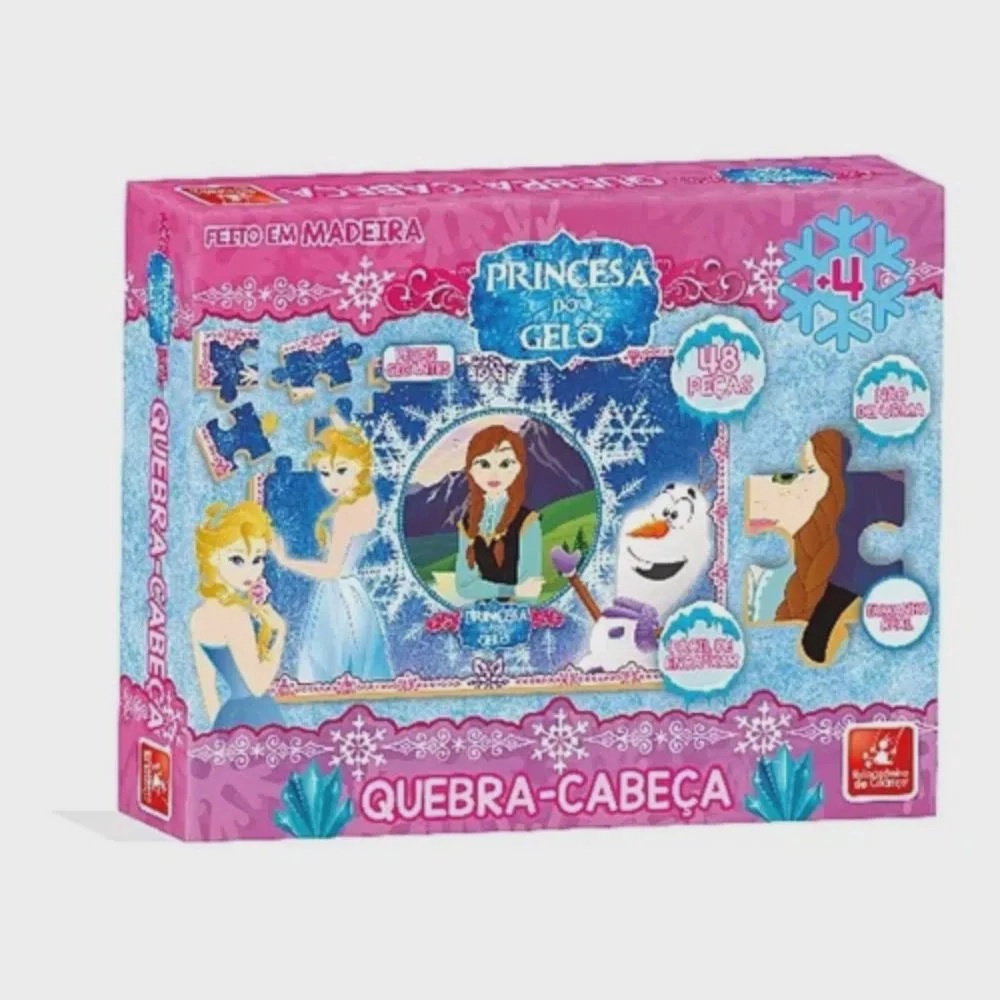 Quebra-cabeça de madeira Doll 48 Peças Para Colorir