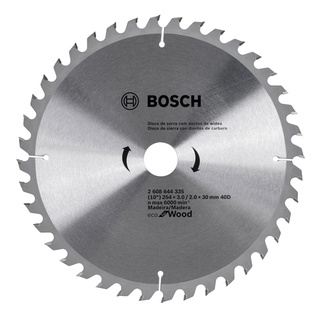 Serra circular Multi Material Eco 254MM 10"x 40 Dentes Bosch