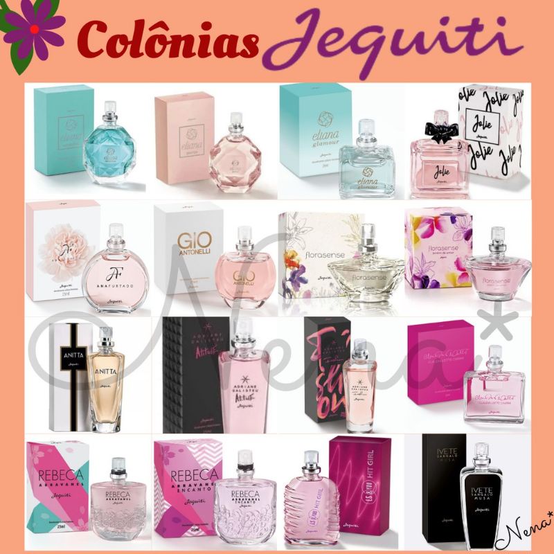 Perfume Miniatura Jequiti - 25ml - Várias Fragâncias Escolha | Shopee ...