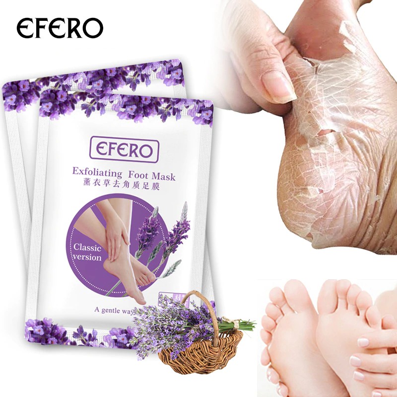 Máscara Pés Peeling Remoção Da Pele Morta Efero 3 Pares 6 Un