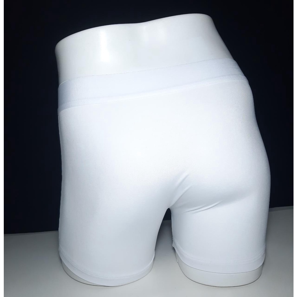 Kit 10 Cuecas Boxer Box Masculino Adulto Lisa Toda Branca Romantic ...