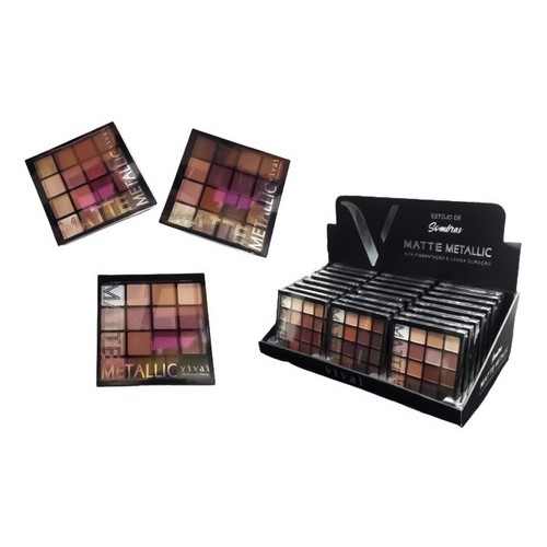 Paleta com 18 sombras 3D-T&G - Atacado de Maquiagem