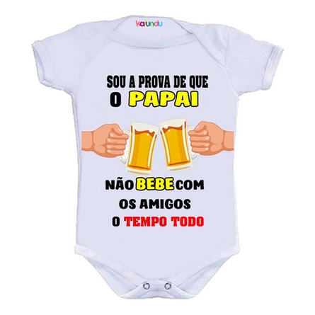 Body Bebê Personalizado Divertido Frases Baby Motocross Tal Pai Tal Filho  Produzido em Material Leve e Confortável