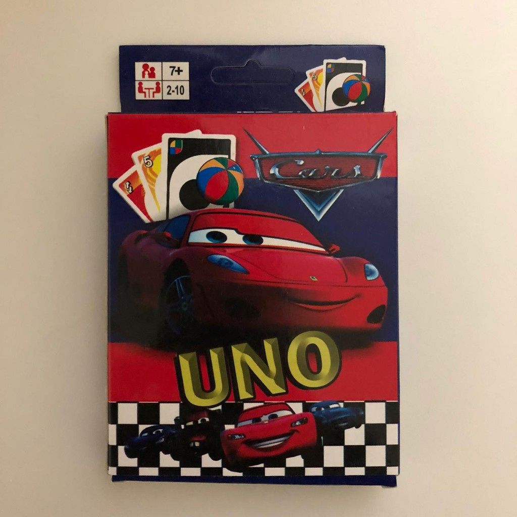 Jogo De Cartas Uno Carros Versão Verão 108 Cartas Familia e Amigos