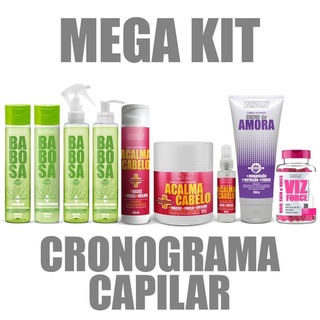 CRONOGRAMA CAPILAR COMPLETO VIZBELLE, HIDRATAÇÃO, NUTRIÇÃO, RECONSTRUÇÃO E SUPLEMETAÇÃO