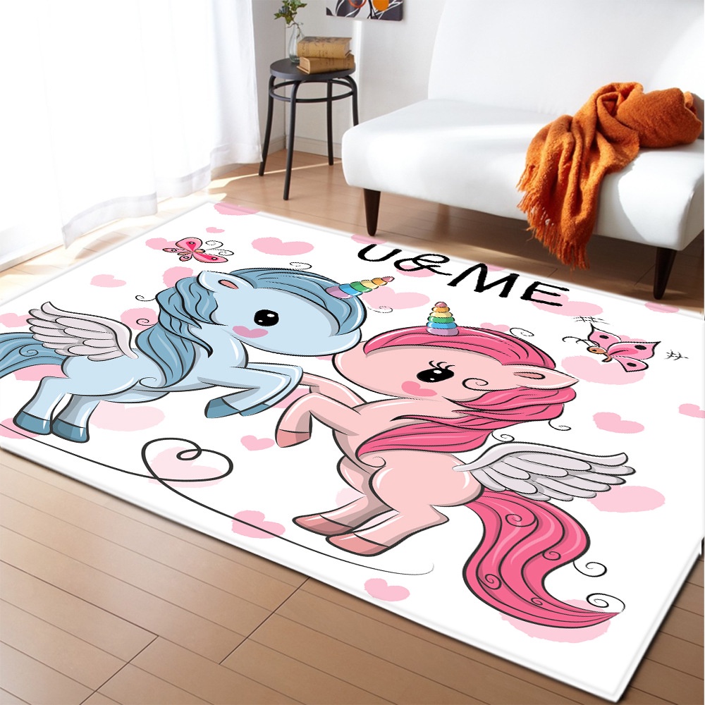 Compra online de Desenhos animados my little pony tapete redondo  antiderrapante tapete de jogo bonito para sala de estar quarto crianças  tapete redondo