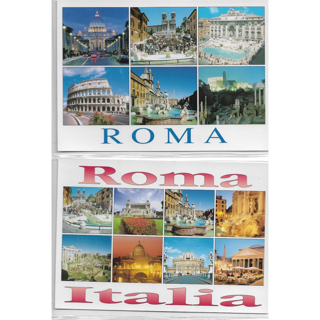 20 Cartão Postal De Roma Itália Sem Repetição | Shopee Brasil