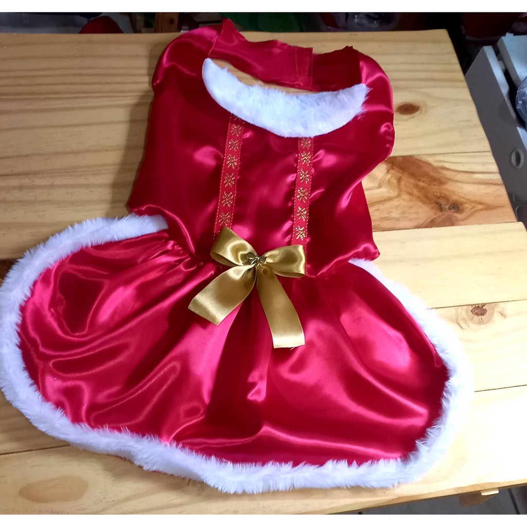 Vestido de Natal Pet tamanhos grande Raças porte grande