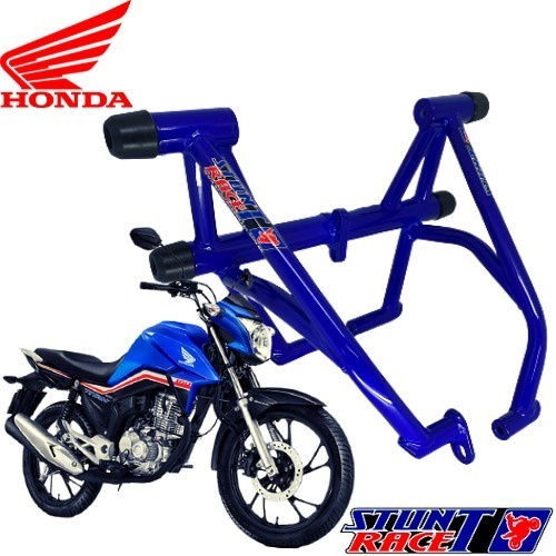 Protetor De Motor Titan Fan 160 Stunt Cage Stunt Race Azul