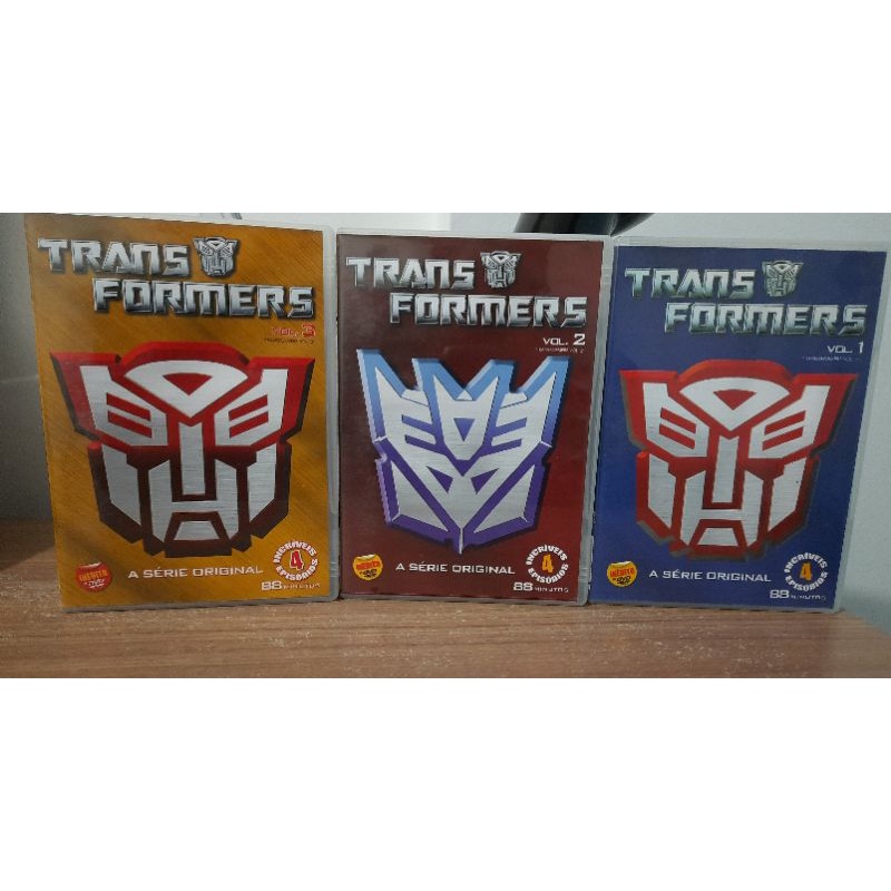 Coleção Original Em Dvd Dos Filmes Transformers 1,2 E 3