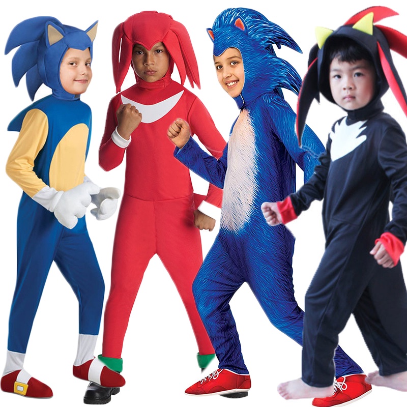Fantasia Sonic Infantil Original Macacão Curto com Máscara em Promoção na  Americanas