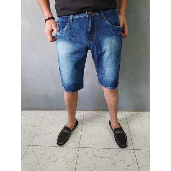 Bermuda jeans masculina hot sale estilosa