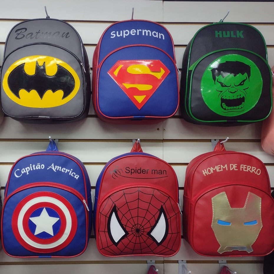 Mochila Escolar Infantil Costa Personagens Meninos Meninas