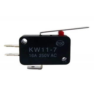 Kit 10 Peças - Chave Micro Switch Kw11-7-2-3t Com Haste 27mm