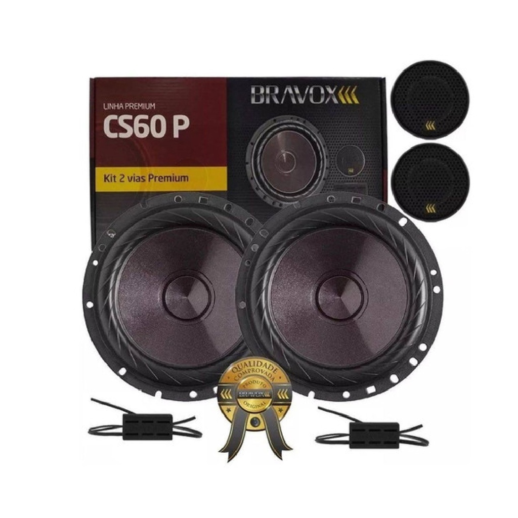 Alto Falante - Kit Duas Vias Bravox - 200rms | Shopee Brasil