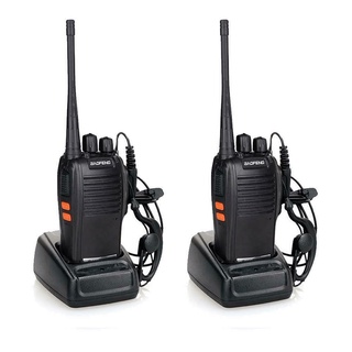 kit 2 rádios comunicador Alcance 12 Km 16 Canais BF 777S Profissional recarregável rádio segurança