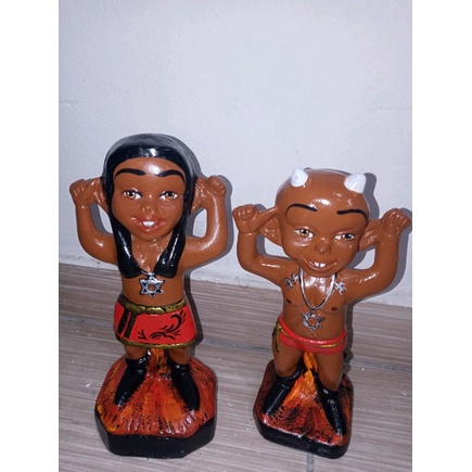 Casal de Exu Mirim - 25cm PRONTA ENTREGA!!!! | Shopee Brasil