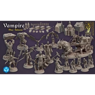Miniaturas de Vampiros e Zumbis para RPG, Zombicide, D&D