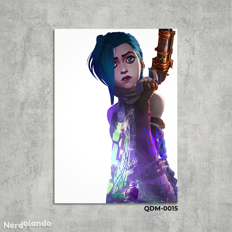 Jinx - Arcane (League of Legends) 015 - Placa Decorativa MDF | Shopee ...
